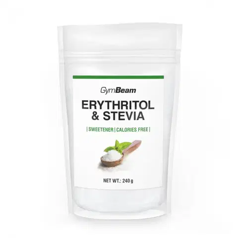 Stévia GymBeam Erytritol & Stévia sladidlo 240 g