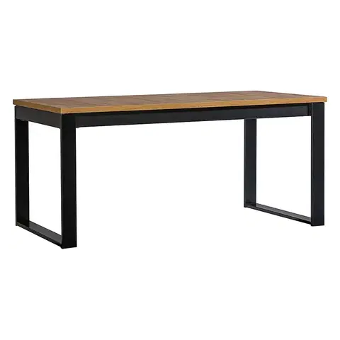 Jedálenské stoly Rozkladací stôl Lamelo La14 160/240x90cm Dub Wotan/Black Matt