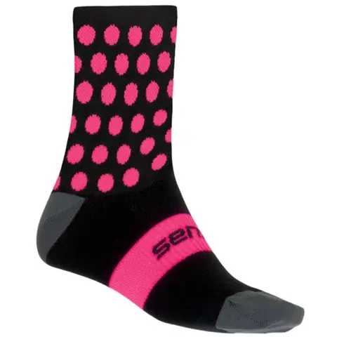 Pánske ponožky Sensor ponožky DOTS NEW černo-růžové