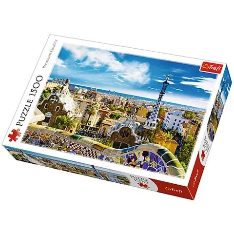Hračky puzzle TREFL - Puzzle Park Guell Barcelona 1500