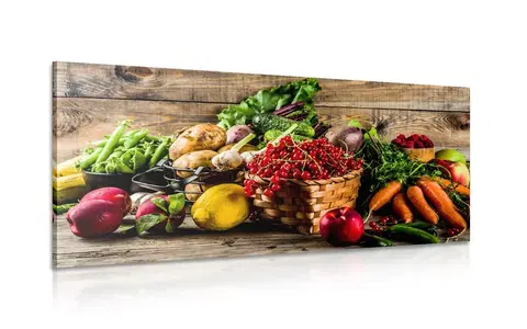 Obrazy jedlá a nápoje Obraz čerstvé ovocie a zelenina