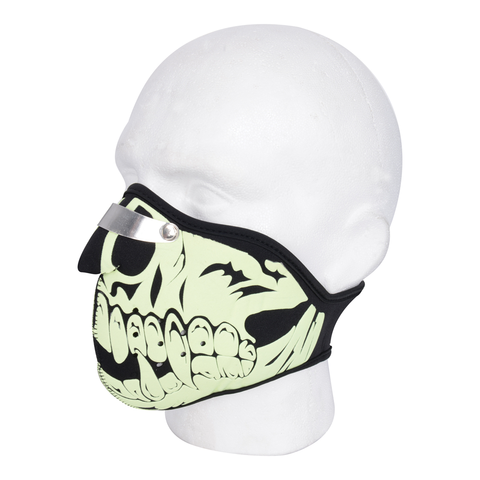 Zimné čiapky Maska neoprénová Oxford Glow Skull