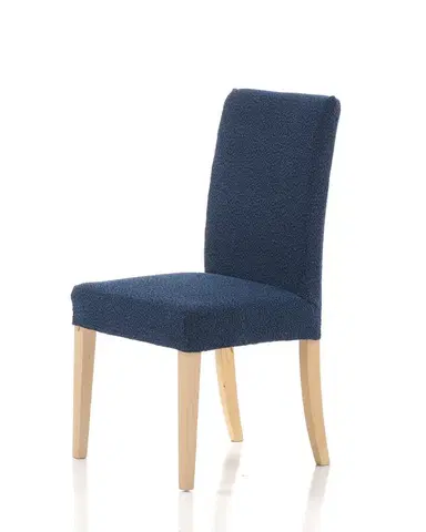 Stoličky Forbyt, Poťah elastický na celú stoličku, komplet 2 ks Petra, modrá
