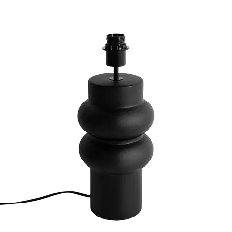 Stolove lampy Dizajnová stolná lampa čierna keramika 17 cm bez tienidla - Alisia