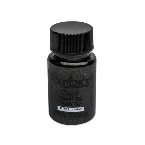 Hračky CADENCE - Farba akrylová Cadence D.Metalic, čierna, 50 ml