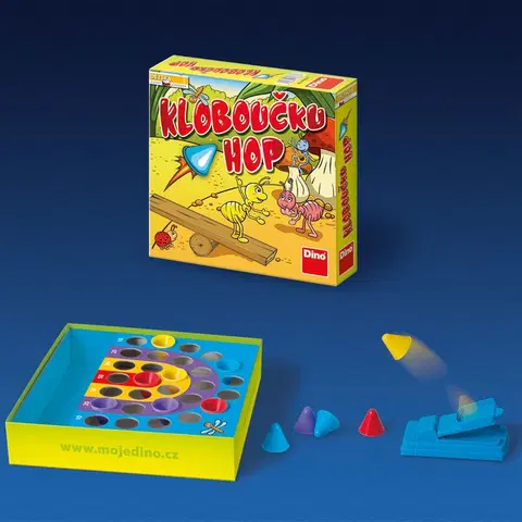 Hračky spoločenské hry pre deti DINO - Klobúčik Hop Hra