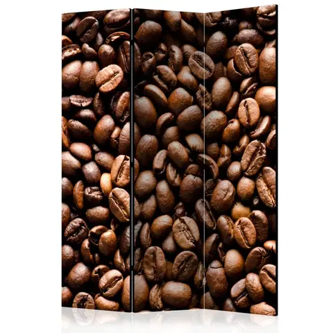 Paravány Paraván Roasted coffee beans Dekorhome 135x172 cm (3-dielny)