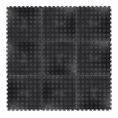 Podložky na cvičenie Puzzle zátažová podložka inSPORTline Avero 0,6 cm čierna