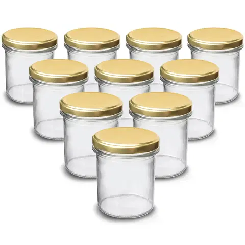 Zaváracie hrnce Orion Sada zaváracích pohárov s viečkom Sturzglass, 0,33 l, 10 ks