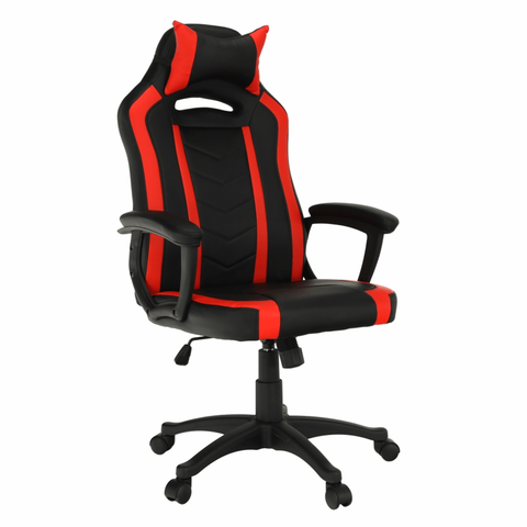 Kancelárske stoličky KONDELA Agena kancelárske kreslo s podrúčkami čierna / červená