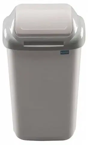 Odpadkové koše Kinekus Kôš na odpad preklápací 50 l, plastový, STANDARD, krémovo - sivá
