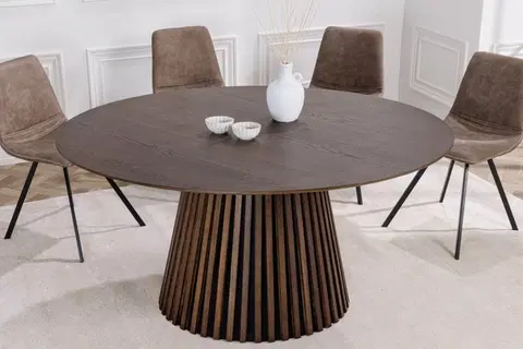 Jedálenské stoly Jedálenský stôl RURURA 120 cm Dekorhome Dub tmavý