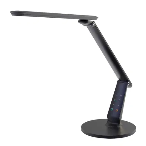 Stolové lampy na písací stôl Aluminor LED lampa na písací stôl Zig ovládací panel čierna