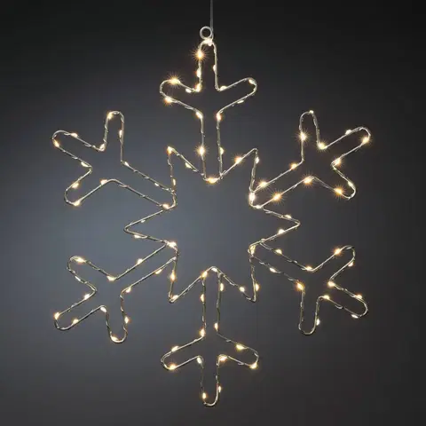 Vianočné osvetlenie do okien Konstsmide Christmas LED ozdobné svetlo Strieborná snehová vločka