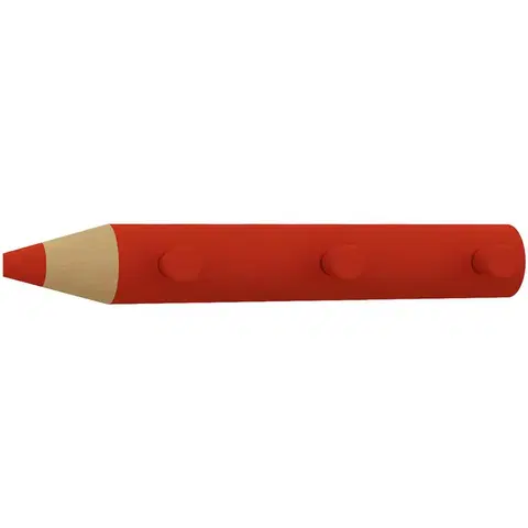Vešiaky a stojany Vešiak V Tvare Ceruzky Š: 37cm, Červený