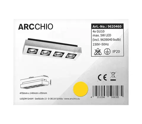 Svietidlá Arcchio Arcchio - LED Bodové svietidlo VINCE 4xGU10/10W/230V 