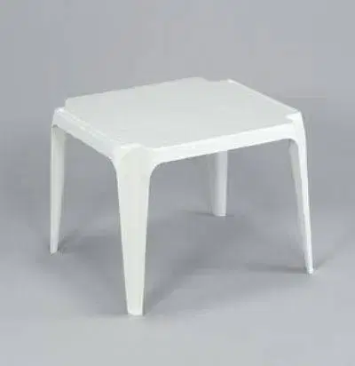 Detské stoly a stoličky Kinekus Stôl plastový BABY, biely