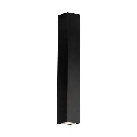 Stropné svietidlá Eco-Light Svietidlo Fluke v hranatom tvare výška 40 cm čierna