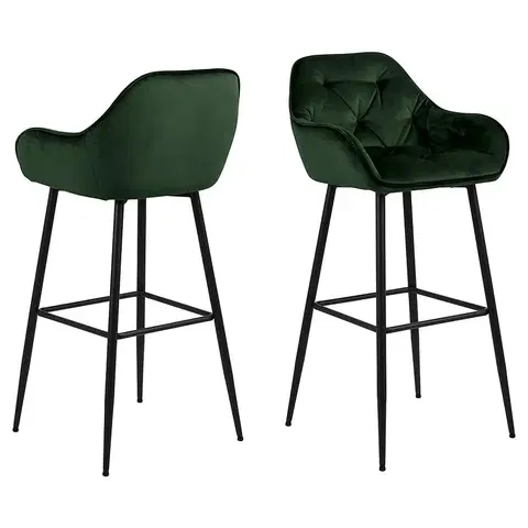 Barové stoličky Hoker Pato Zelená 2ks