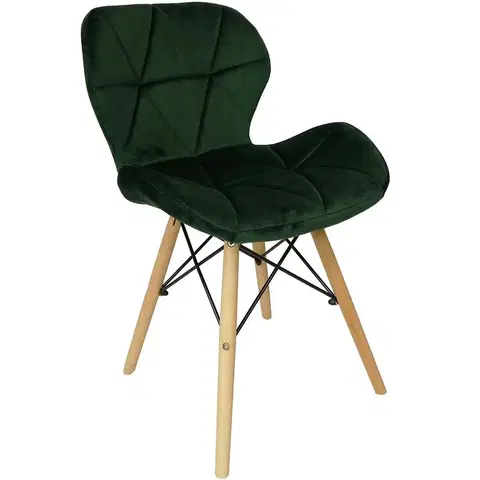 Čalúnené stoličky Stolička Malta zelená