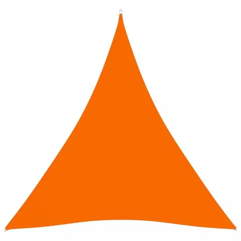 Stínící textilie Tieniaca plachta trojuholníková 4x4x4 m oxfordská látka Dekorhome Oranžová