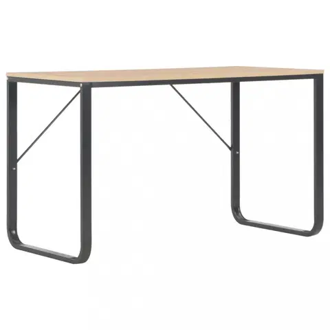 Pracovné stoly Písací stôl 120x60 cm Dekorhome Čierna / dub