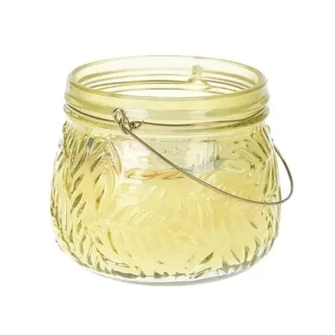 Dekoratívne sviečky Sviečka v skle Lame žltá, 11 x 9 cm