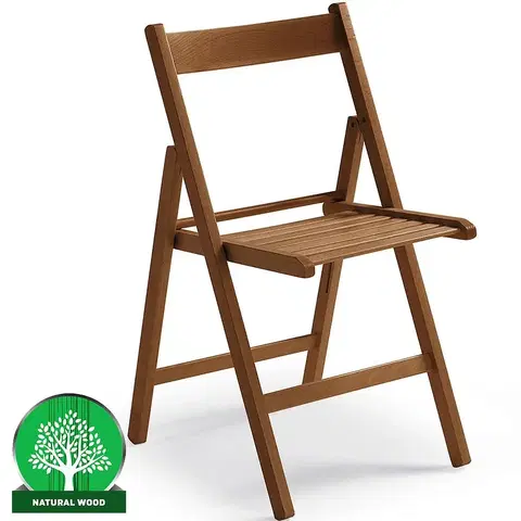 Drevené stoličky Stolička Libro 43x48x79 Cm Wallnut