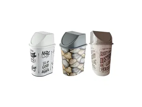 Odpadkové koše MAKRO - Kôš odpadkový 6,5L rôzne motívy