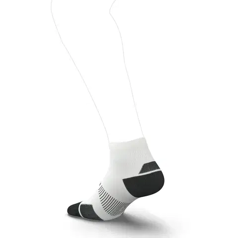 ponožky Bežecké ponožky Run900 Mid hrubé biele