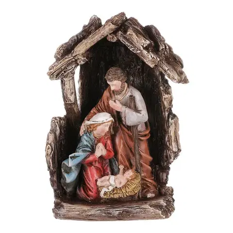 Vianočné dekorácie Vianočný betlehem, polyresin, 16 x 12 x 5 cm