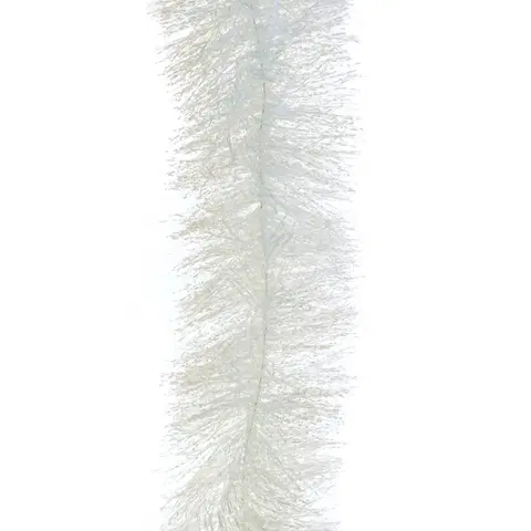 Vianočné dekorácie Vianočná reťaz Fiocco biela, 2,7 m