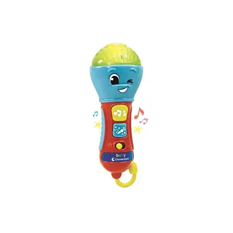 Drevené hračky Clementoni Baby mikrofón, 20 cm