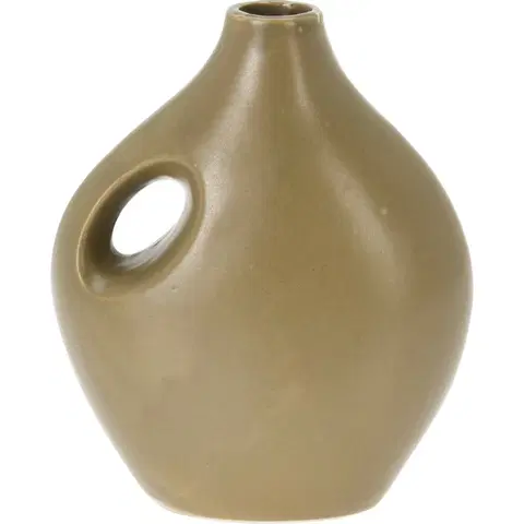 Vázy keramické Porcelánová váza Rhonda zelená, 16 x 20 x 8,5 cm