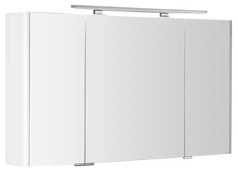 Kúpeľňový nábytok SAPHO - LUCIE galérka s LED osvetlením, 126x70x17cm, biela LU125-0030
