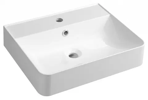 Kúpeľňa SAPHO - KVANTA umývadlo 50x40cm, liaty mramor, biela KV050