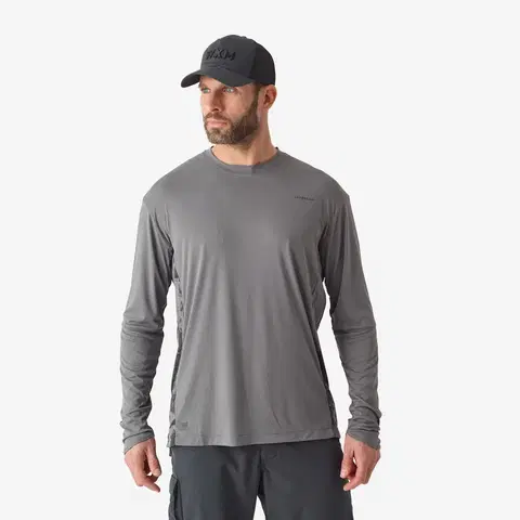 mikiny Rybárske tričko Anti-UV 500 sivé