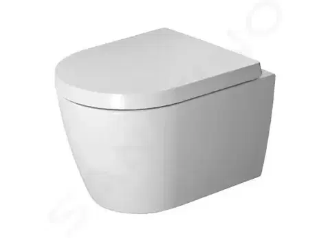 Záchody DURAVIT - ME by Starck Závesné WC, doska SoftClose, Rimless, alpská biela 45300900A1