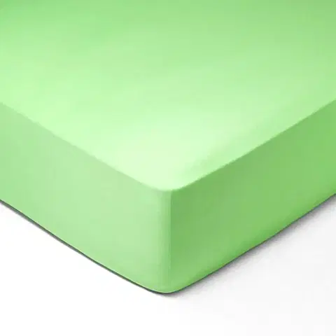 Plachty Forbyt, Prestieradlo, Jersey, svetlo zelená 90 x 200 cm