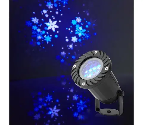 Vianočné dekorácie   CLPR1 - LED Vianočný vonkajší projektor snehových vločiek 5W/230V IP44 
