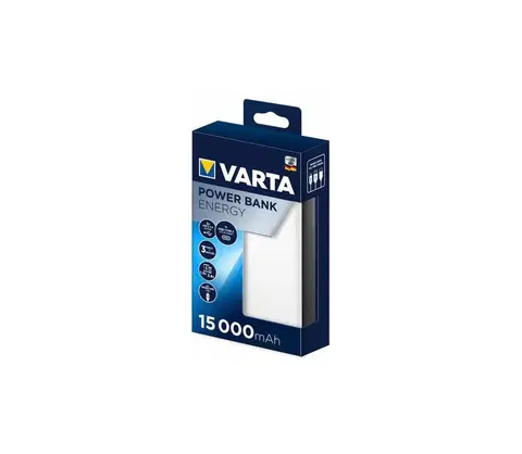 Predlžovacie káble VARTA Varta 57977101111 - Power Bank ENERGY 15000mAh/2x2,4V biela 
