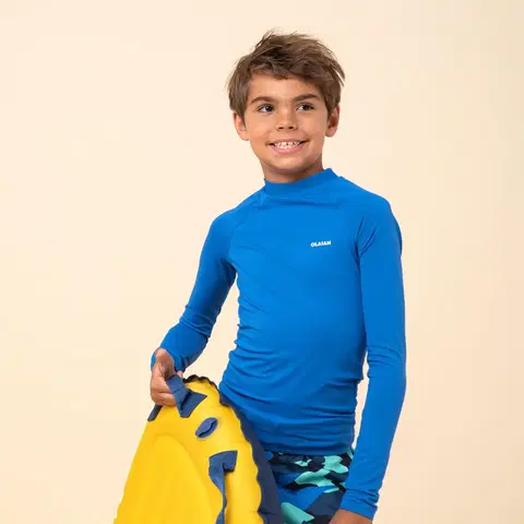 surf Detské tričko s UV ochranou s dlhým rukávom modré