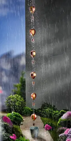 Kvetináče, hrantíky a dekorácie Odkvapová reťaz na dažďovú vodu Lietajúce balóny