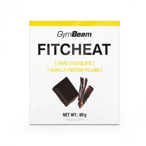 Čokolády Gymbeam Proteínová čokoláda Fitcheat 80 g biela čokoláda kokos