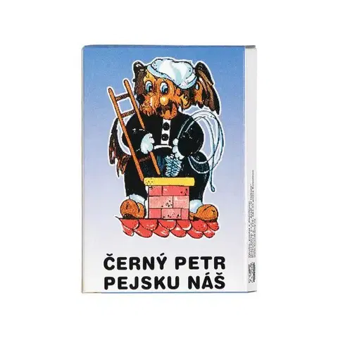 Hračky spoločenské hry - hracie karty a kasíno MEZUZA - Hracie karty Čierny Peter psíka náš - 1652