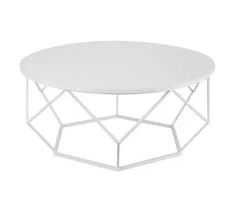 Konferenčné stoly HowHomely Konferenčný stolík DIAMOND 41,5x90 cm biela 
