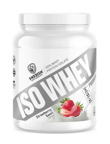 Srvátkový izolát (WPI) Iso Whey Premium - Swedish Supplements 700 g Strawberry Swirl