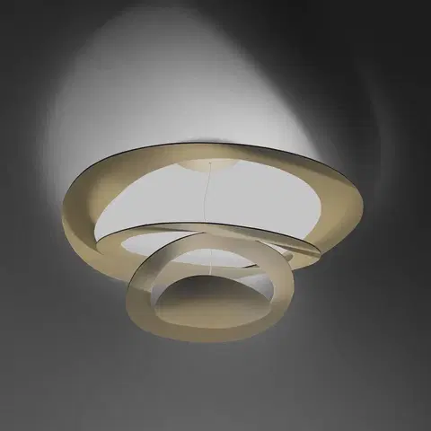 Stropné svietidlá Artemide Stropné svietidlo Artemide Pirce Mini LED, 3000K, zlatá