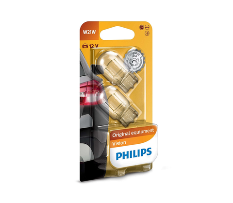 Žiarovky Philips SADA 2x Autožiarovka Philips VISION 12065B2 W21W W3x16d/21W/12V 