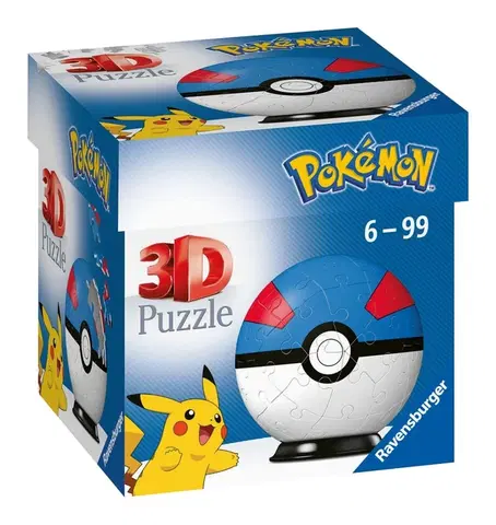 Hračky puzzle RAVENSBURGER - Puzzle-Ball Pokémon Motív 2 - Položka 54 Dielikov